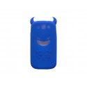 Coque pour Samsung I9300 Galaxy S3 silicone diable bleu + film protection écran offert