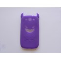 Coque pour Samsung I9300 Galaxy S3 silicone diable violet + film protection écran offert
