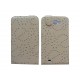 Pochette Etui simili-cuir beige pour Samsung Galaxy Note/I9220 fleurs avec strass + film protectin écran 