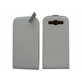Pochette Etui cuir blanc pour Samsung I9300 Galaxy S + film protectin écran 