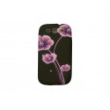 Coque pour Samsung I9300 Galaxy S3 noire fleurs roses+ film protection écran offert