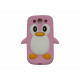 Coque pour Samsung I9300 Galaxy S3 silicone pingouin rose clair + film protection écran offert