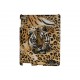 Coque Ipad 2/3 tigre sur fond orange + film protection écran offert