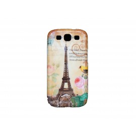 Coque pour Samsung I9300 France Tour Eiffel + film protection écran offert