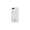 Coque pour Iphone 5 blanche papillons argents + film protection écran offert