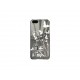 Coque pour Iphone 5 noire papillons argents + film protection écran offert