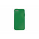 Coque pour Iphone 5 silicone semi-rigide "S" verte + film protection écran offert