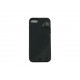 Coque pour Iphone 5 silicone semi-rigide "S" noire + film protection écran offert