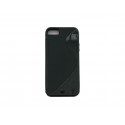 Coque pour Iphone 5 silicone semi-rigide "S" noire + film protection écran offert