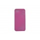 Coque pour Iphone 5 silicone semi-rigide "S" rose + film protection écran offert