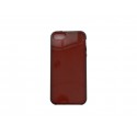 Coque pour Iphone 5 silicone semi-rigide rouge + film protection écran offert