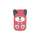 Coque silicone pour Blackberry 8520 curve chien rouge+ film protection ecran offert