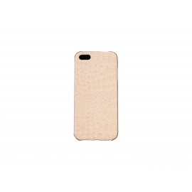 Coque pour Iphone 5 peaux de serpent rose + film protection écran offert