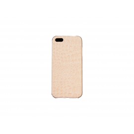 Coque pour Iphone 5 peaux de serpent rose + film protection écran offert