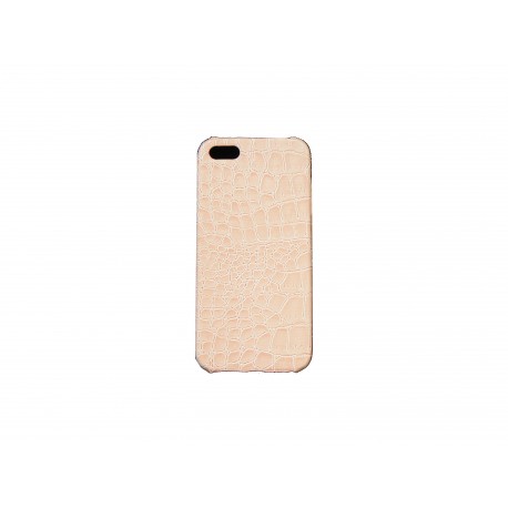 Coque pour Iphone 5 peaux de serpent rose + film protection écran offert