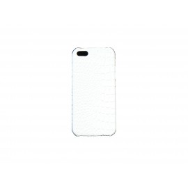 Coque pour Iphone 5 peaux de serpent blanche + film protection écran offert