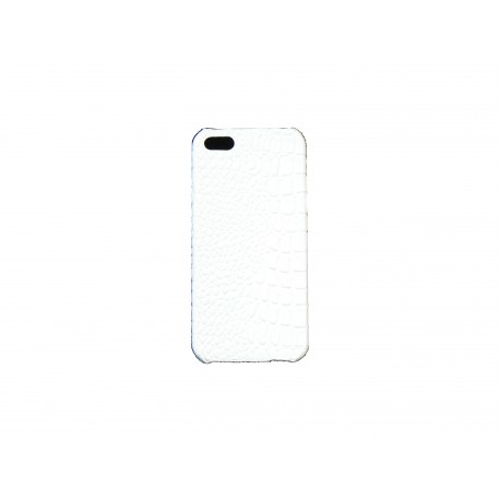 Coque pour Iphone 5 peaux de serpent blanche + film protection écran offert