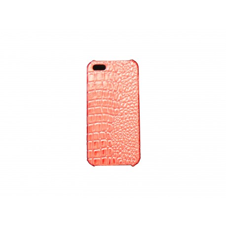 Coque pour Iphone 5 peaux de serpent rouge + film protection écran offert