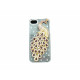 Coque pour Iphone 5 cristal paon strass rouges + film protection écran offert