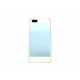 Coque pour Iphone 5 alumium bleu contour blanc + film protection écran offert