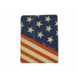 Pochette Ipad 2/3 vintage drapeau USA/Etats-Unis version 2+ film protection écran 