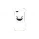 Coque pour Iphone 5 silicone diable blanc + film protection écran offert