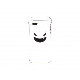 Coque pour Iphone 5 silicone diable blanc + film protection écran offert