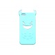 Coque pour Iphone 5 silicone diable bleu + film protection écran offert