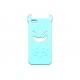 Coque pour Iphone 5 silicone diable bleu + film protection écran offert