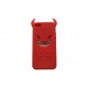 Coque pour Iphone 5 silicone diable rouge+ film protection écran offert