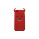 Coque pour Iphone 5 silicone diable rouge+ film protection écran offert