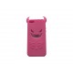 Coque pour Iphone 5 silicone diable rose + film protection écran offert