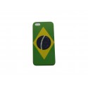 Coque pour Iphone 5 drapeau Brésil + film protection écran offert