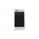 Coque pour Iphone 5 aluminium noire contour blanc + film protection écran offert