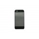 Coque pour Iphone 5 aluminium argent contour noir + film protection écran offert