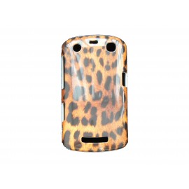 Coque pour Blackberry Curve 9350/9360/9370 léopard orange  + film protection écran offert