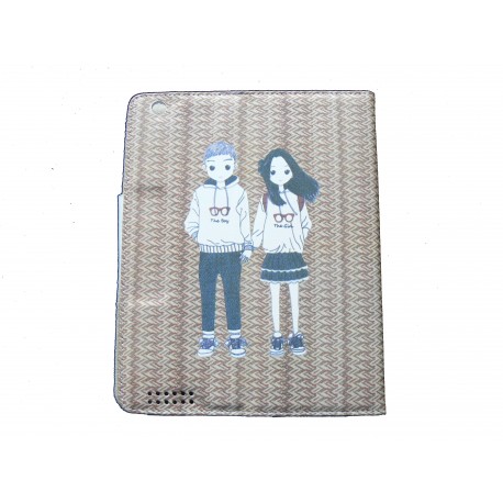 Pochette Ipad 2/3 garcon lunette + film protection écran
