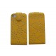 Pochette pour Iphone 4S en simili-cuir jaune fleurs et strass diamants + film protection écran