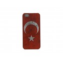 Coque pour Iphone 5 drapeau Turquie vintage + film protection écran offert