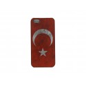 Coque pour Iphone 5 drapeau Turquie vintage + film protection écran offert