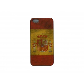 Coque pour Iphone 5 drapeau Espagne vintage + film protection écran offert
