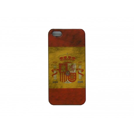 Coque pour Iphone 5 drapeau Espagne vintage + film protection écran offert