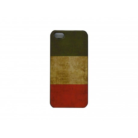 Coque pour Iphone 5 drapeau Italie vintage + film protection écran offert