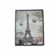 Pochette Ipad 2/3 Tour Eiffel mappemonde+ film protection écran