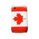Coque rigide et brillante drapeau Canada pour Blackberry 8520 Curve  + film protection écran offert