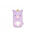 Coque pour Samsung I9300 Galaxy S3 silicone cochon mauve+ film protection écran offert