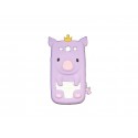 Coque pour Samsung I9300 Galaxy S3 silicone cochon mauve+ film protection écran offert