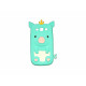 Coque pour Samsung I9300 Galaxy S3 silicone cochon bleu turquoise+ film protection écran offert