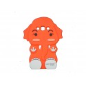 Coque pour Samsung I9300 Galaxy S3 silicone éléphant rouge + film protection écran offert