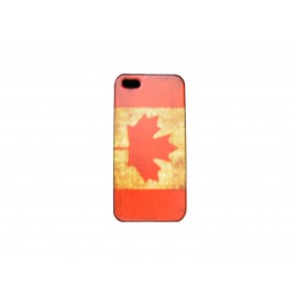 Coque pour Iphone 5 drapeau Canada vintage "2" + film protection écran offert